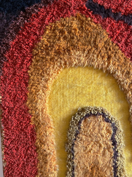 Image 1 of Tapisserie murale style ère spatiale | Art textile italien du milieu du XXe siècle (années 1970)