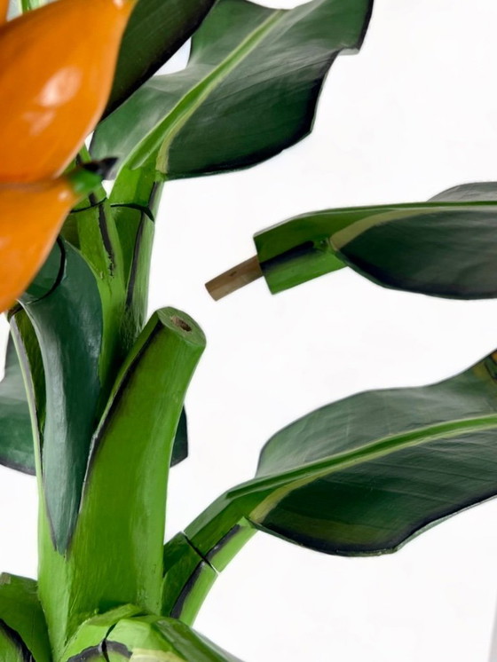 Image 1 of Pianta di banane in legno botanico vintage