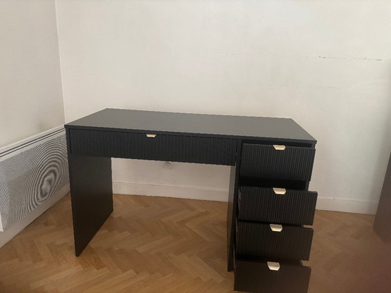 Desk with Matte Black Finish – Brass (photo 5 of 5)