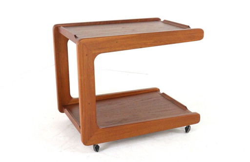 Vintage Danish design teak trolley