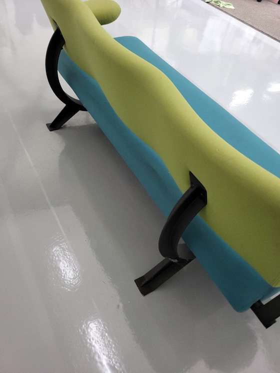 Image 1 of Artifort Orbitbank C341/3, grün/blau