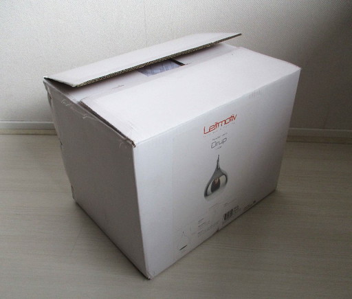 Novità - Lampada a sospensione grande Leitmotiv Drup - cromata