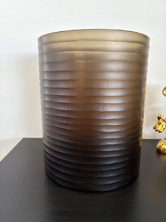 Eichholtz Hurricane Vanity Fair Hurricane Lamp Ø 24 X 30 Cm Amber Brown – Vases, Glass (photo 2 of 10)