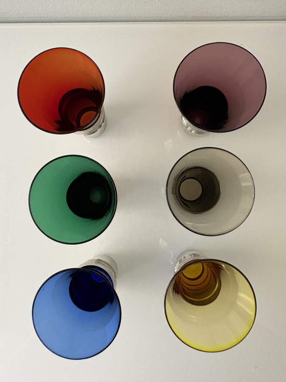 Set di 6 bicchieri da aperitivo Boussu con supporti argentati | Mid-Century Modern | Belgio (photo 14 of 15)