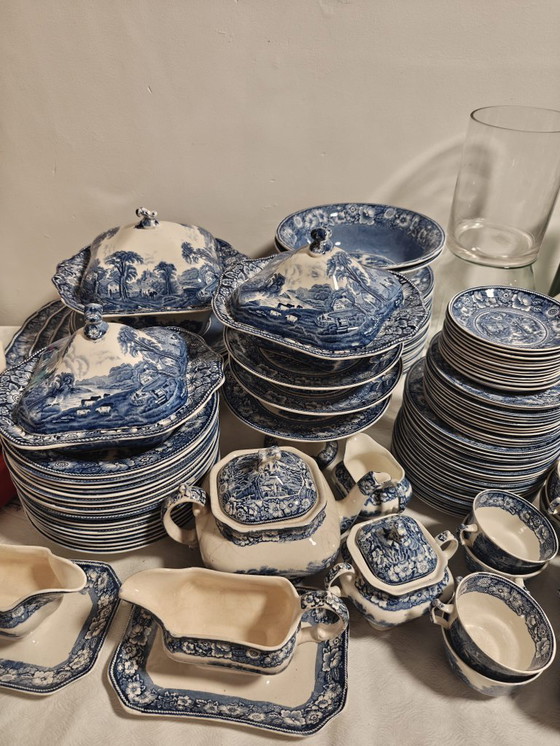 Image 1 of VINTAGE SCOTTISH TABLEWAREBrand: Britannia Pottery Co Ltd (Glasgow)Pattern: "Rural England"Period: 1920s - 1950sAuthentic