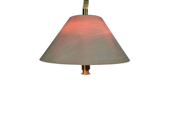 Image 1 of B + M Leuchten - Style Hollywood Regency - Allemagne de l'Ouest - Laiton - Acier - Années 80