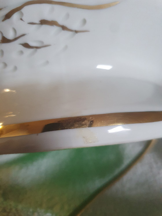 Capodimonte porseleinen tafellamp van Armando Cecchi – 24k goud – Tafellampen, Porcelain (photo 11 of 13)