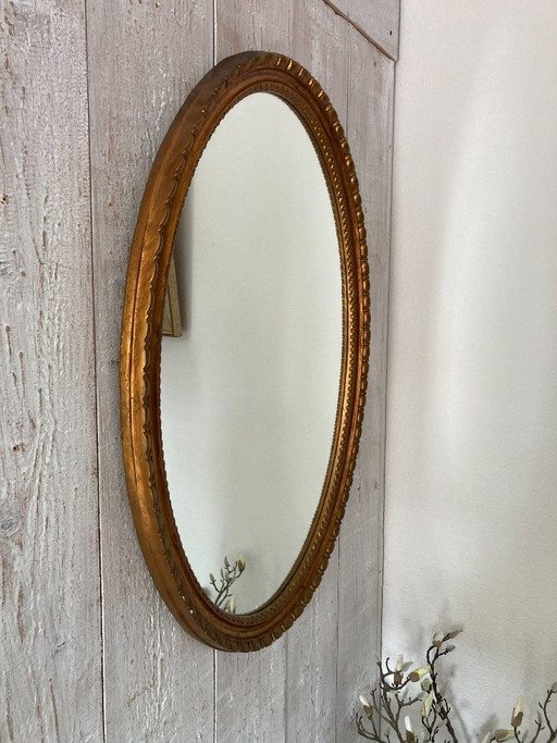 Miroir Ovale Ancien – spiegels, Glass, Wood (photo 2 of 10)