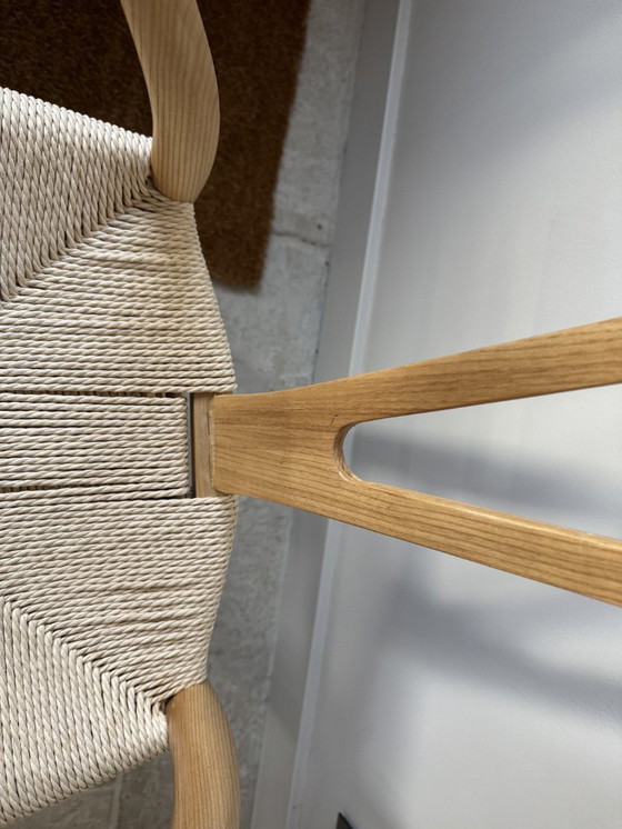 Image 1 of Sedie da pranzo in legno Wishbone (set di cinque)