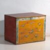 Antique painted trunk in pine wood – China, circa 1930 – Storage cabinet, Iron (photo 9 of 10)