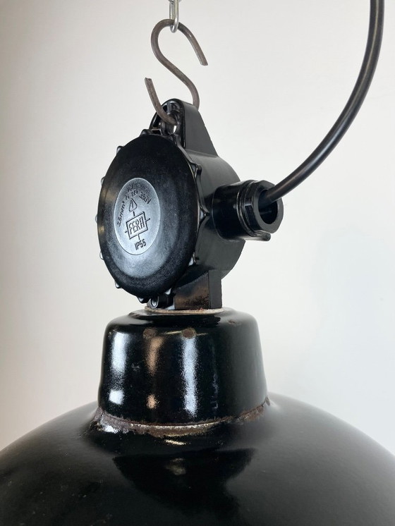 Image 1 of Lampe de l'usine d'émail est-allemande LBD Veb Leuchtenbau Dresden, années 1950