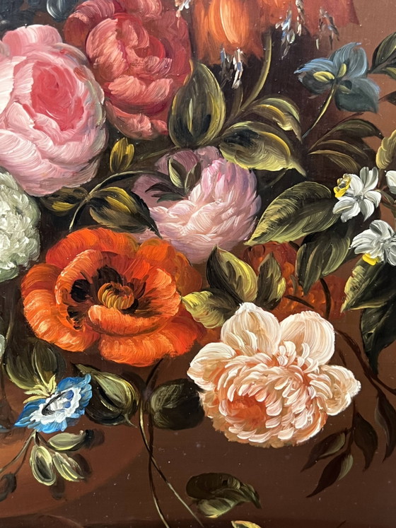 G.v.Ravenstein "Still Life with Flowers". – Paintings & Drawings, Wood (photo 4 of 8)
