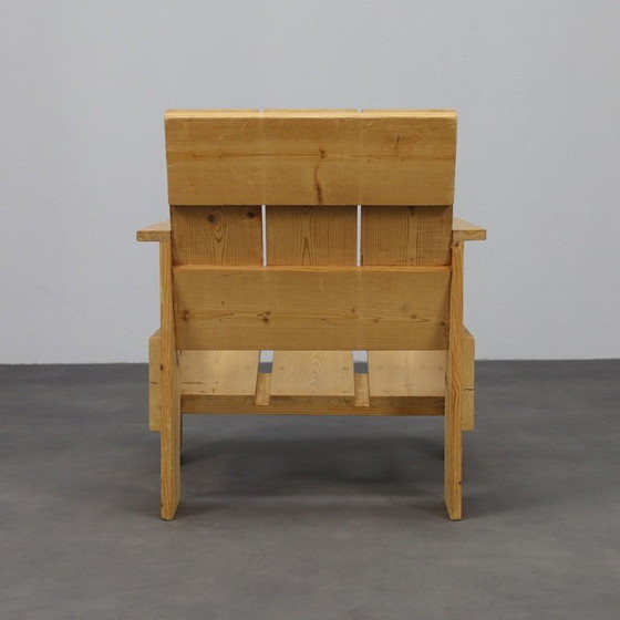 Image 1 of Crate Loungestoel, in de stijl van Gerrit Rietveld, jaren 1980