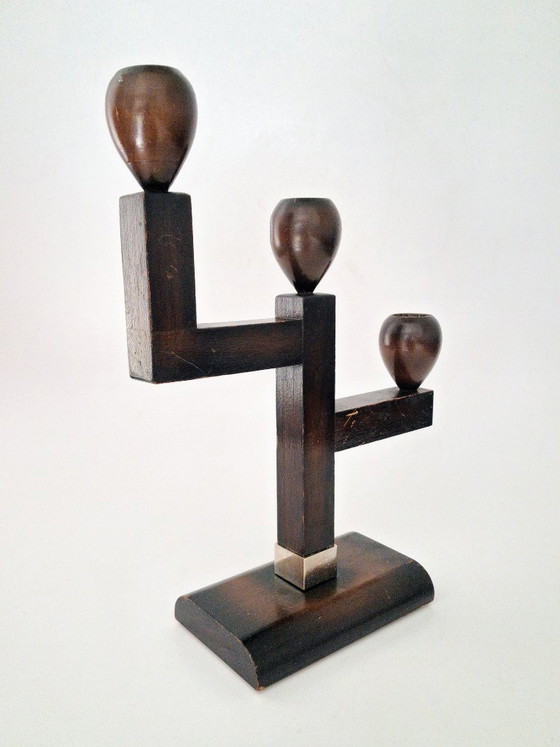 Kandelaar Set Art Deco – Kandelaars en kaarsen, Wood (photo 13 of 17)