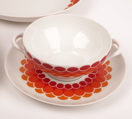 Vintage Melitta 4-delig servies, jaren 70