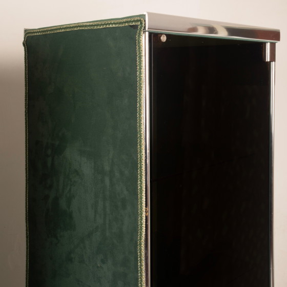 Guido Faleschini Astro Armoires en Verre Fumé et Daim pour i4 Mariani 1979 – Glass, Leather (photo 16 of 20)