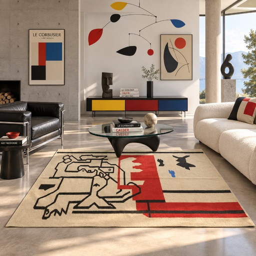 Vloerkleed Tapisserie Le Corbusier | Bonjour Calder | Handgeweven Wol | 175×248 cm