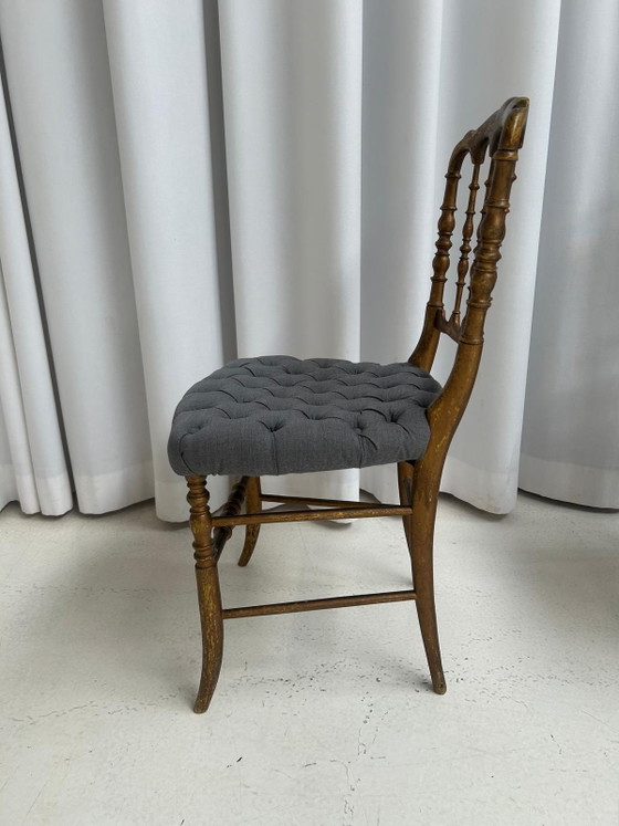 Napoleon Salonstuhl 4 Stück – napoleon salon stoel, Esszimmerstühle, Wood, Velvet (photo 3 of 8)