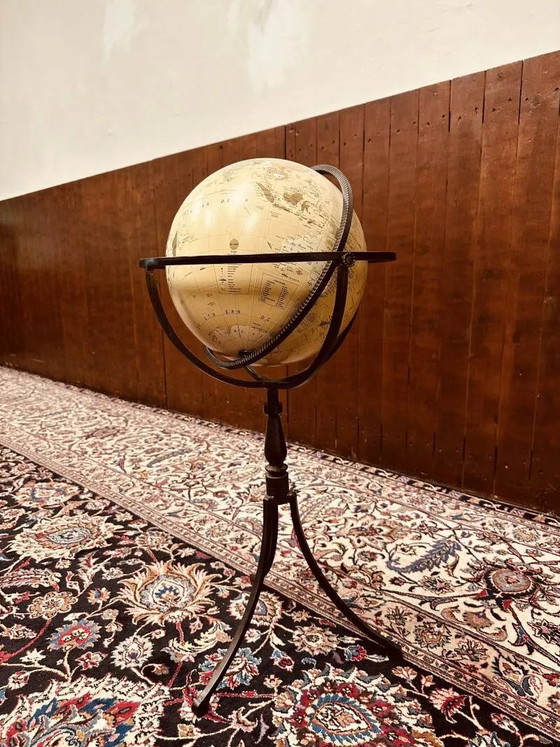 Globe sur pied, Objets déco, Bronze, Bois, Beige (photo 4 sur 7)