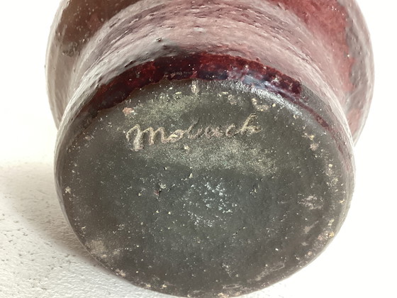 Image 1 of Mobach keramiek vintage bloempot pot 