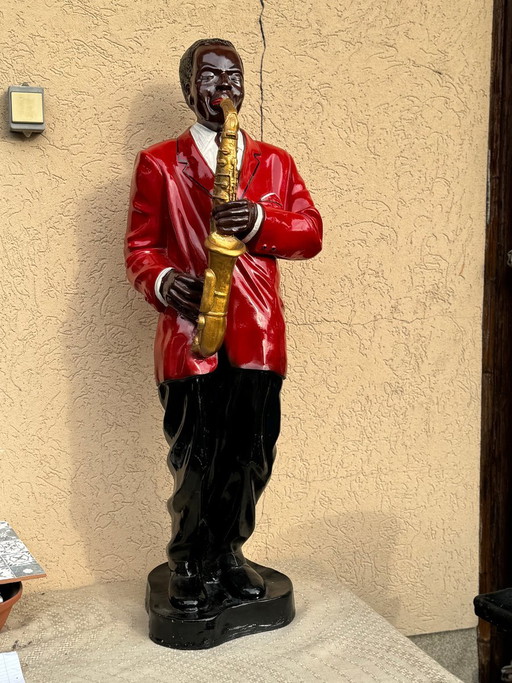 Grande figurine de jazz américaine, années 1960