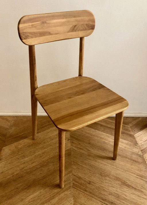 6x Jonàk Sedie da Pranzo in Teak Massiccio