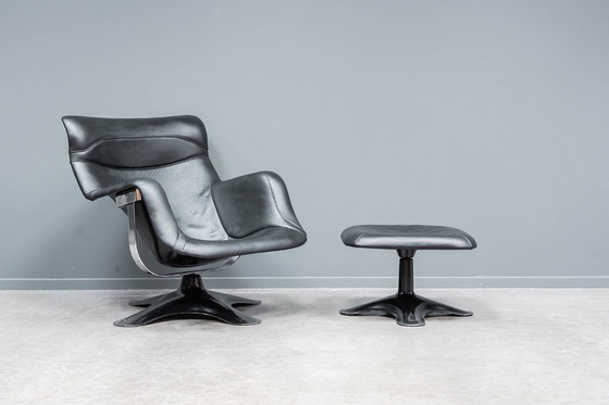 Image 1 of Karuselli loungestoel + voetenbank