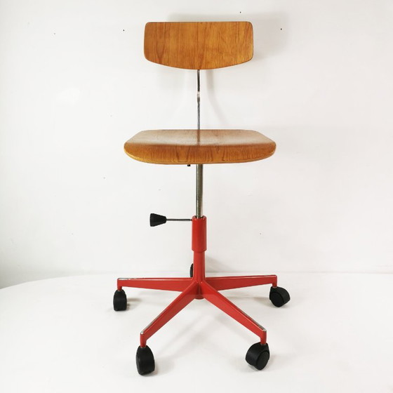 Sedia da ufficio modernista, Labofa, disegnata da J. Rasmussen, Danimarca, anni '60 – Sedie da ufficio, Metal (photo 3 of 15)