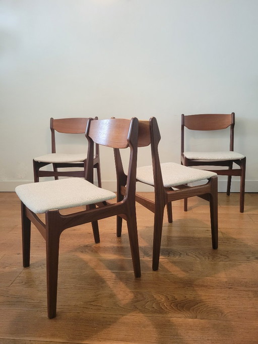 Set of 4 vintage Danish chairs from Findahl Møbelfabrik 1960.