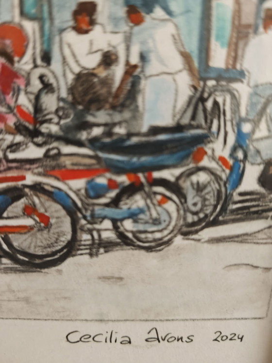Acuarela "Port Louis", Pinturas y dibujos, Papel, Multicolor (foto 5 de 8)