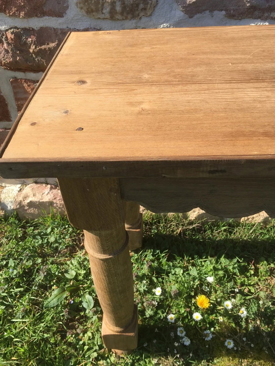 Rustikale Konsole aus Eiche und Kiefer – Konsolen, Rustic (photo 7 of 10)