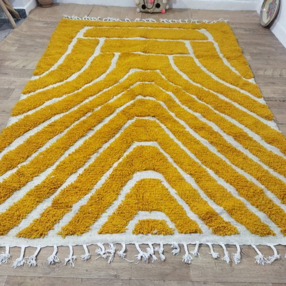 Image 1 of Authentic Moroccan Berber Wool Rug 293 x 200 cm / Authentiek Marokkaans Berbertapijt 293 x 200 cm