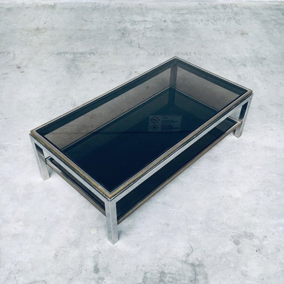 Image 1 of Hollywood Regency Design Flaminia Two Tier Coffee Table, France 1970's