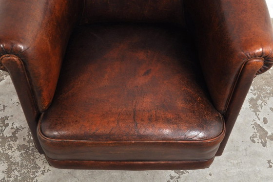 Vintage Leather Armchair, 1960s (photo 4 of 10)