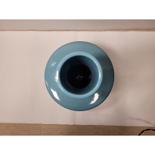 Pair of vintage blue vases by Roche Bobois, France