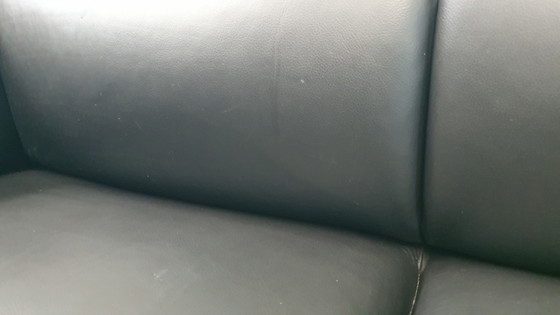 Image 1 of Asienta Design Sofa 3Z Black Leather Wilkhahn Jehs & Laub 2019