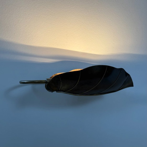 Image 1 of Coppia di applique vintage, ottone patinato, Francia, 1970