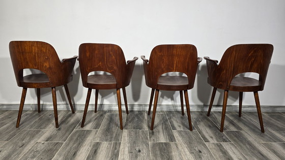 Image 1 of Esszimmerstühle von Oswald Haerdtl für Ton, 4er-Set