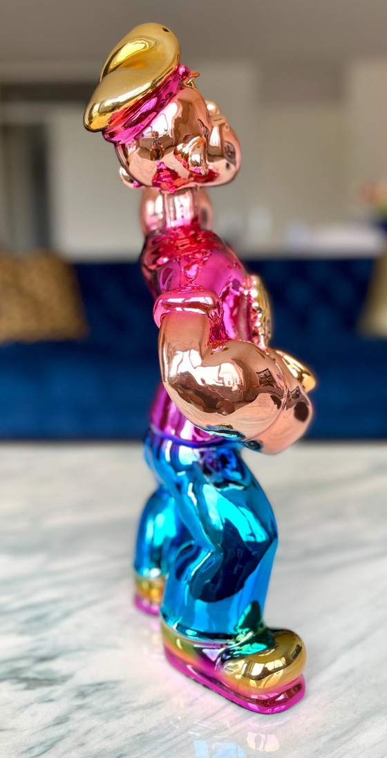 BIG POPEYE SCULPTURE POPART POP ART LUXURY MONEY Statue CARTOON pink Monopoly XL – Other (photo 6 of 6)