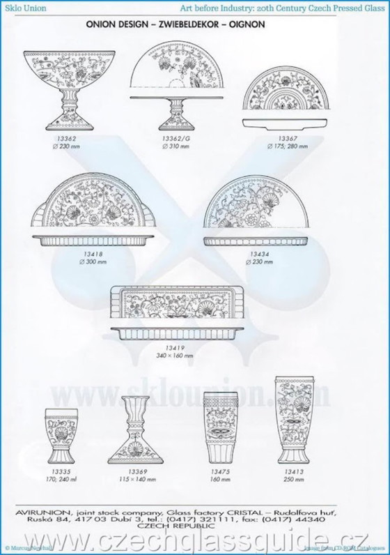 Image 1 of Piatto in vetro Cibulak vintage: piatto Pavel Panek in stile Mid-Century Modern