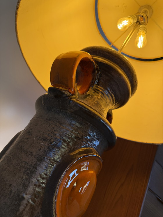 Image 1 of Vintage XL keramieken vloerlamp, Kaiser Leuchten ‘60