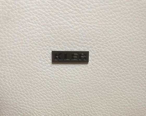 Image 1 of Designer armchair KLER leather with footstool