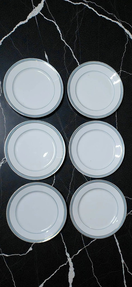 6 Parijse porseleinen dinerborden – Servies, Porcelain (photo 2 of 8)