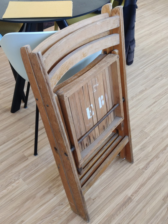 Image 1 of chaises pliantes en bois