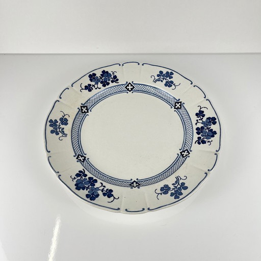 Ronde Terre de Fer KG Lunéville schaal, model "Jane", blauw, 1890-1915