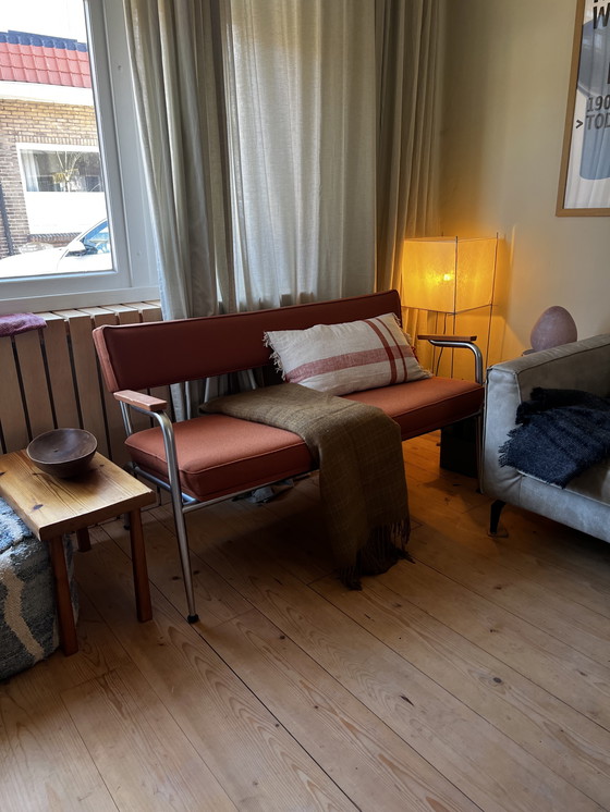 Image 1 of Oranje (eettafel) bankje