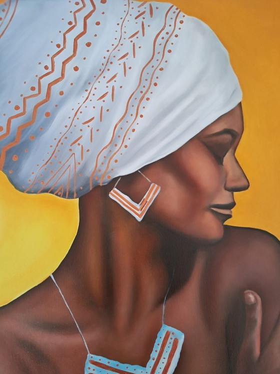Image 1 of Enrica CIFFO - Africa Queen 1 - Schilderij van de kunstenaar