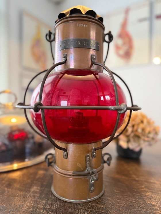 Image 1 of Antique emergency signal lantern from 1956 Royal Holland Lloyd