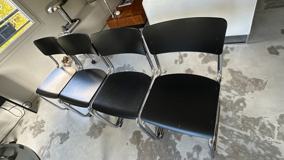 4 S43 THONET chairs – Dining chairs, Metal, Wood (photo 3 of 12)