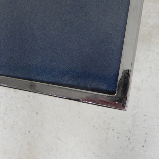Image 1 of Tile Table With 21 Tiles, Signed ''Ledu''